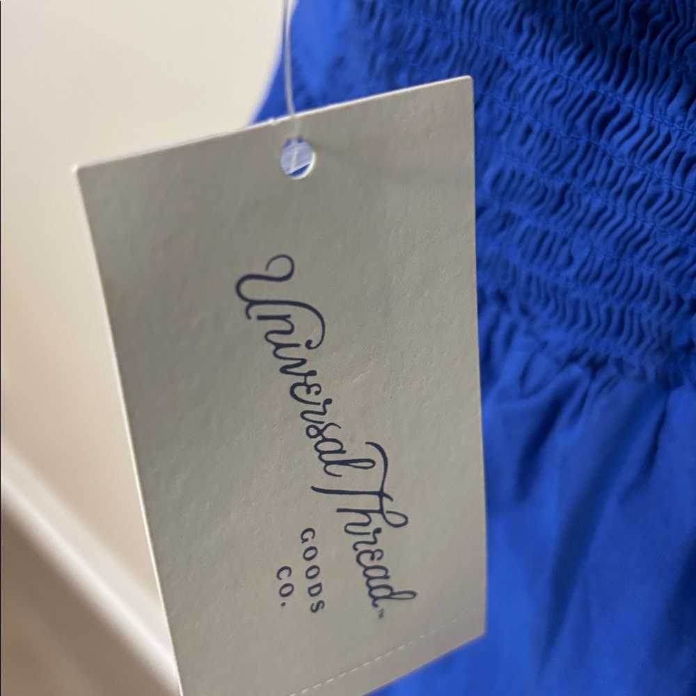 Universal Thread Royal Blue Halter Maxi Dress with side pockets. - Picture 4 of 8